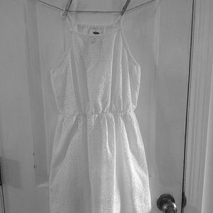 White eyelet dress
